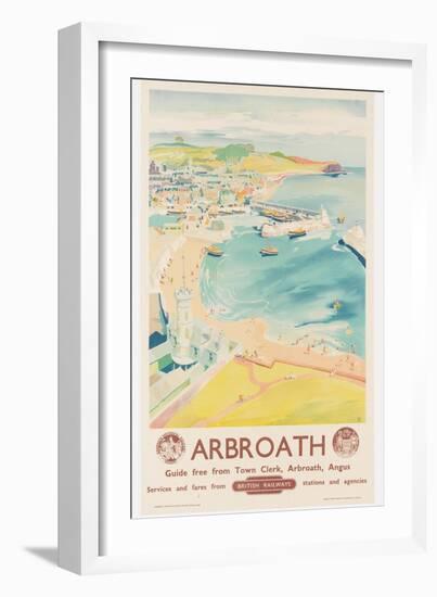 Arbroath, Poster Advertising British Railways, C.1950-English School-Framed Giclee Print