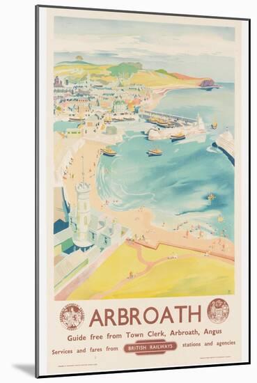 Arbroath, Poster Advertising British Railways, C.1950-English School-Mounted Giclee Print