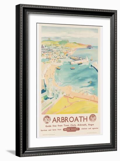 Arbroath, Poster Advertising British Railways, C.1950-English School-Framed Giclee Print