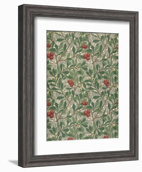 Arbutus Wallpaper Design-William Morris-Framed Giclee Print