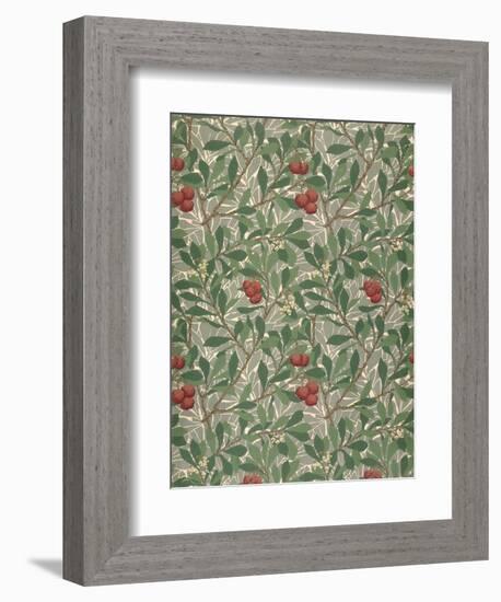 Arbutus Wallpaper Design-William Morris-Framed Giclee Print