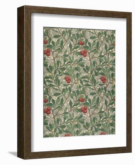 Arbutus Wallpaper Design-William Morris-Framed Giclee Print