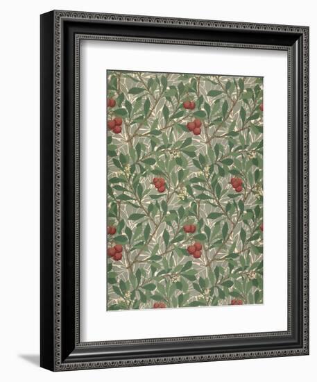 Arbutus Wallpaper Design-William Morris-Framed Giclee Print