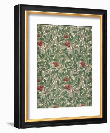 Arbutus Wallpaper Design-William Morris-Framed Giclee Print