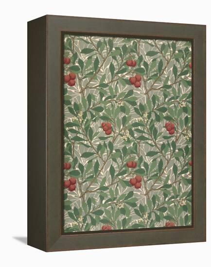 Arbutus Wallpaper Design-William Morris-Framed Premier Image Canvas