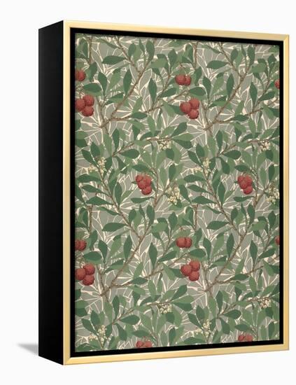 Arbutus Wallpaper Design-William Morris-Framed Premier Image Canvas