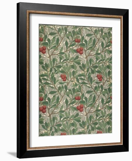 Arbutus Wallpaper Design-William Morris-Framed Giclee Print