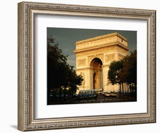 Arc De Triomphe at Dusk, Paris, France-Brent Winebrenner-Framed Photographic Print