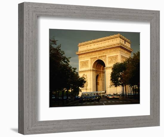 Arc De Triomphe at Dusk, Paris, France-Brent Winebrenner-Framed Photographic Print