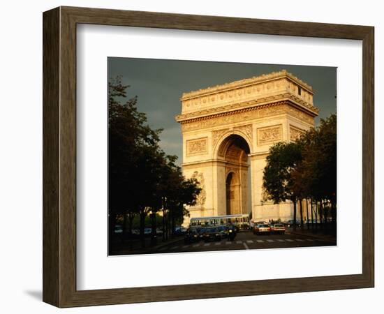 Arc De Triomphe at Dusk, Paris, France-Brent Winebrenner-Framed Photographic Print