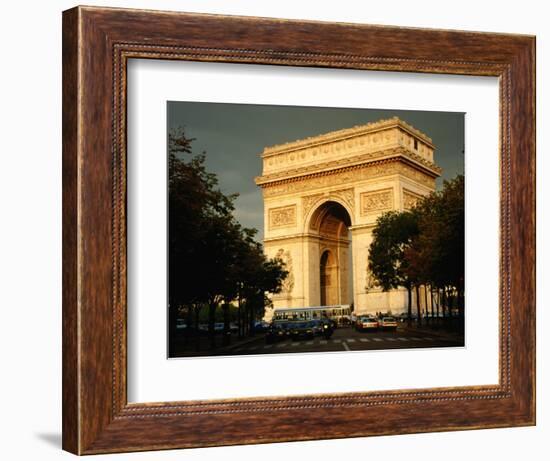 Arc De Triomphe at Dusk, Paris, France-Brent Winebrenner-Framed Photographic Print