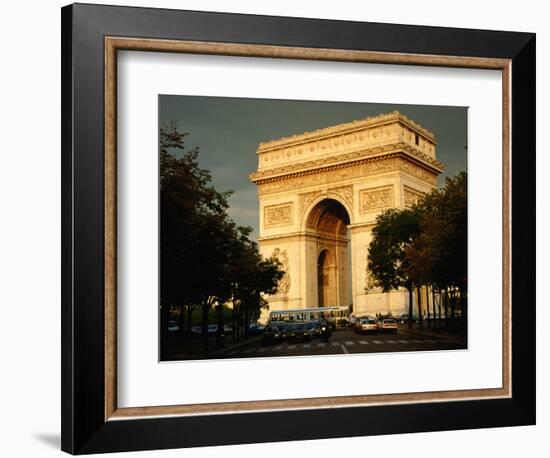 Arc De Triomphe at Dusk, Paris, France-Brent Winebrenner-Framed Photographic Print