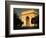 Arc De Triomphe at Dusk, Paris, France-Brent Winebrenner-Framed Photographic Print