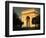 Arc De Triomphe at Dusk, Paris, France-Brent Winebrenner-Framed Photographic Print