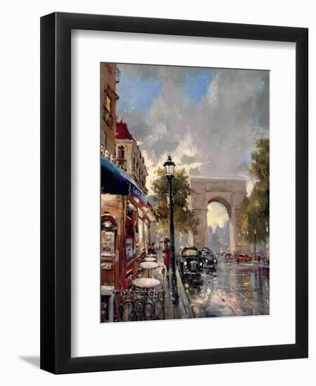 Arc De Triomphe Avenue-Brent Heighton-Framed Art Print