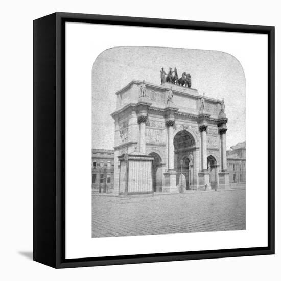 Arc De Triomphe Du Carrousel, Paris, Late 19th Century-Albert Hautecoeur-Framed Premier Image Canvas