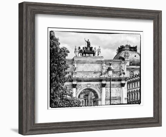 Arc De Triomphe du Carrousel, the Louvre Museum, Paris, France-Philippe Hugonnard-Framed Art Print