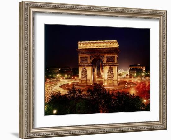 Arc de Triomphe in Place de L'Etoile at Night-Eliot Elisofon-Framed Photographic Print