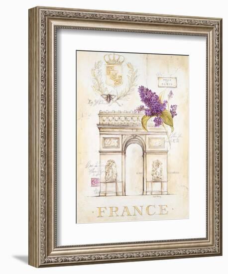 Arc De Triomphe Lilacs-Angela Staehling-Framed Premium Giclee Print