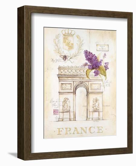 Arc De Triomphe Lilacs-Angela Staehling-Framed Premium Giclee Print