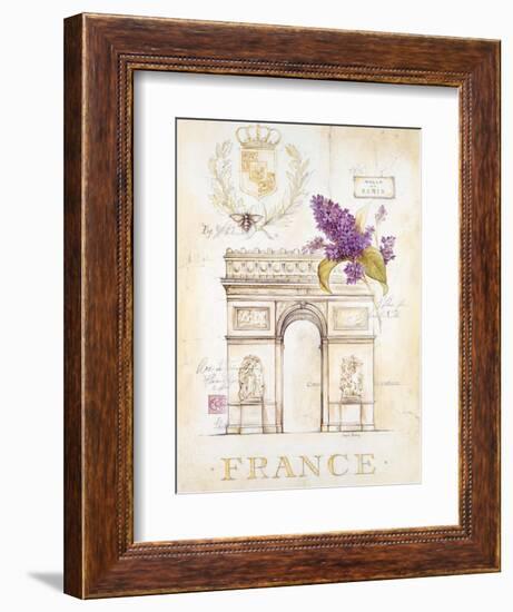 Arc De Triomphe Lilacs-Angela Staehling-Framed Premium Giclee Print