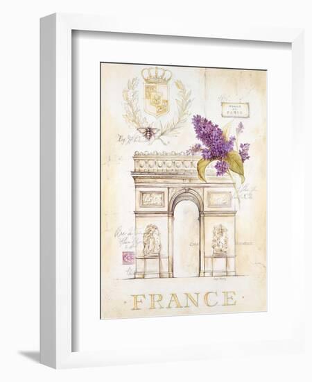 Arc De Triomphe Lilacs-Angela Staehling-Framed Premium Giclee Print