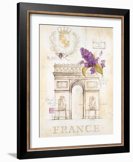 Arc De Triomphe Lilacs-Angela Staehling-Framed Art Print