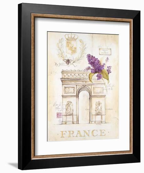 Arc De Triomphe Lilacs-Angela Staehling-Framed Art Print