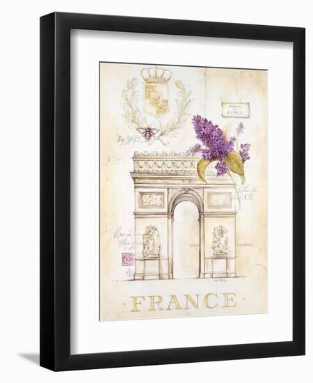 Arc De Triomphe Lilacs-Angela Staehling-Framed Art Print