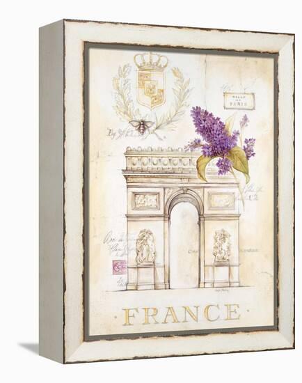 Arc De Triomphe Lilacs-Angela Staehling-Framed Stretched Canvas