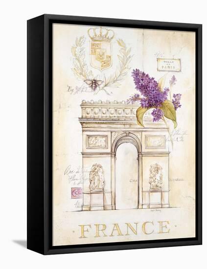 Arc De Triomphe Lilacs-Angela Staehling-Framed Stretched Canvas