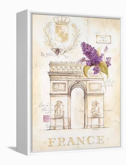 Arc De Triomphe Lilacs-Angela Staehling-Framed Stretched Canvas