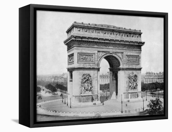 Arc De Triomphe, Paris, Late 19th Century-John L Stoddard-Framed Premier Image Canvas
