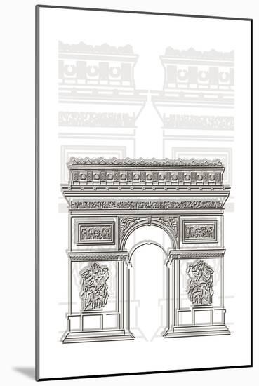 Arc De Triumph-Cristian Mielu-Mounted Art Print