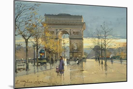 Arc de Triumphe-Eugene Galien-Laloue-Mounted Giclee Print