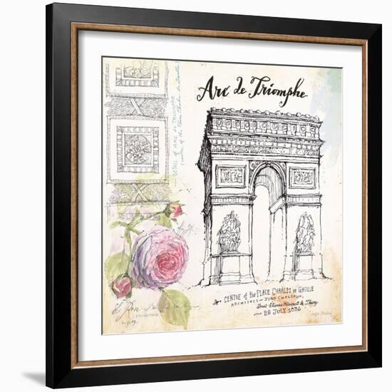 Arc De Truimphe Sketchbook-Angela Staehling-Framed Art Print