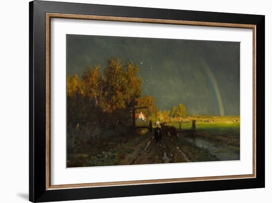 Arc En Ciel  (Rainbow) Peinture De Willem Roelofs (1822-1897) - 1875 - Oil on Canvas Dim 96,2X147,-Willem Roelofs-Framed Giclee Print