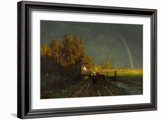 Arc En Ciel  (Rainbow) Peinture De Willem Roelofs (1822-1897) - 1875 - Oil on Canvas Dim 96,2X147,-Willem Roelofs-Framed Giclee Print