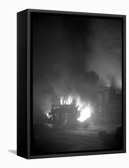 Arc Furnace in a Steelworks, Sheffield, South Yorkshire, 1964-Michael Walters-Framed Premier Image Canvas