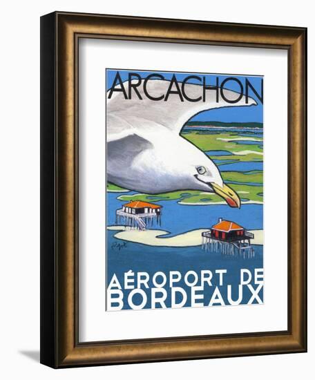 Arcachon aéroport de Bordeaux-Jean Pierre Got-Framed Art Print