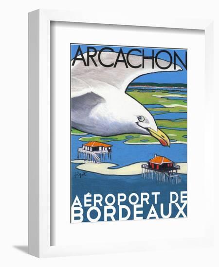 Arcachon aéroport de Bordeaux-Jean Pierre Got-Framed Art Print