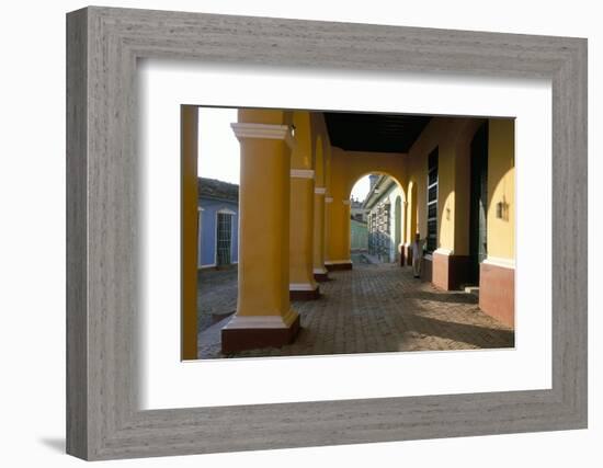 Arcades of the Maison Romantique, Town of Trinidad, Unesco World Heritage Site, Cuba-Bruno Barbier-Framed Photographic Print