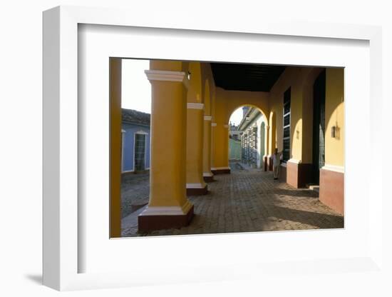 Arcades of the Maison Romantique, Town of Trinidad, Unesco World Heritage Site, Cuba-Bruno Barbier-Framed Photographic Print