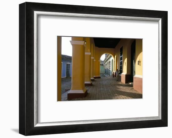 Arcades of the Maison Romantique, Town of Trinidad, Unesco World Heritage Site, Cuba-Bruno Barbier-Framed Photographic Print