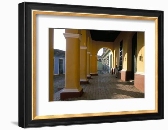 Arcades of the Maison Romantique, Town of Trinidad, Unesco World Heritage Site, Cuba-Bruno Barbier-Framed Photographic Print