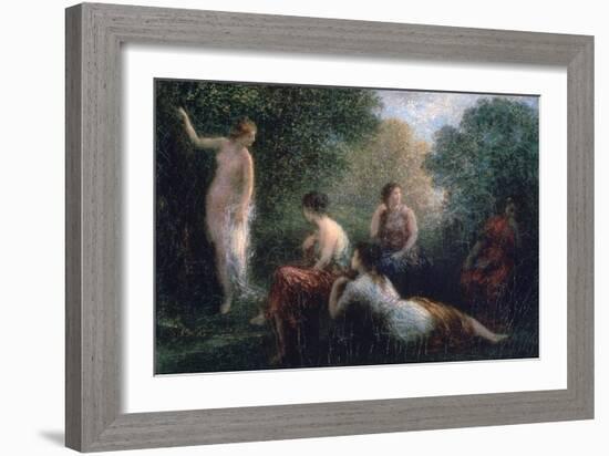 Arcadia, Woman Bathing, 1836-1904-Henri Fantin-Latour-Framed Giclee Print