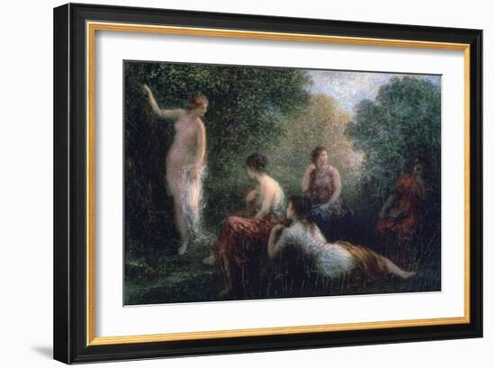 Arcadia, Woman Bathing, 1836-1904-Henri Fantin-Latour-Framed Giclee Print