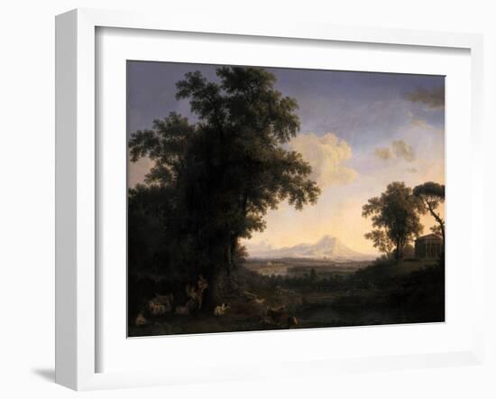 Arcadian Landscape, 1829-Jacob-Philippe Hackert-Framed Giclee Print