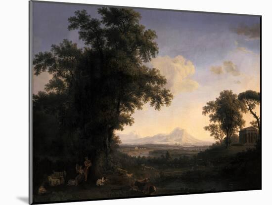 Arcadian Landscape, 1829-Jacob-Philippe Hackert-Mounted Giclee Print
