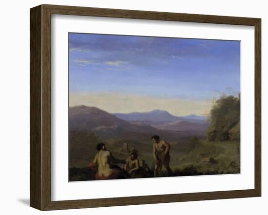 Arcadian Landscape-Cornelis van Poelenburgh-Framed Giclee Print